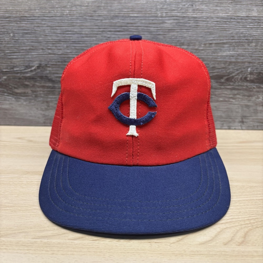 Vintage Minnesota Twins Hat Cap Snap Back Mens One Size Blue MLB Baseball 90s